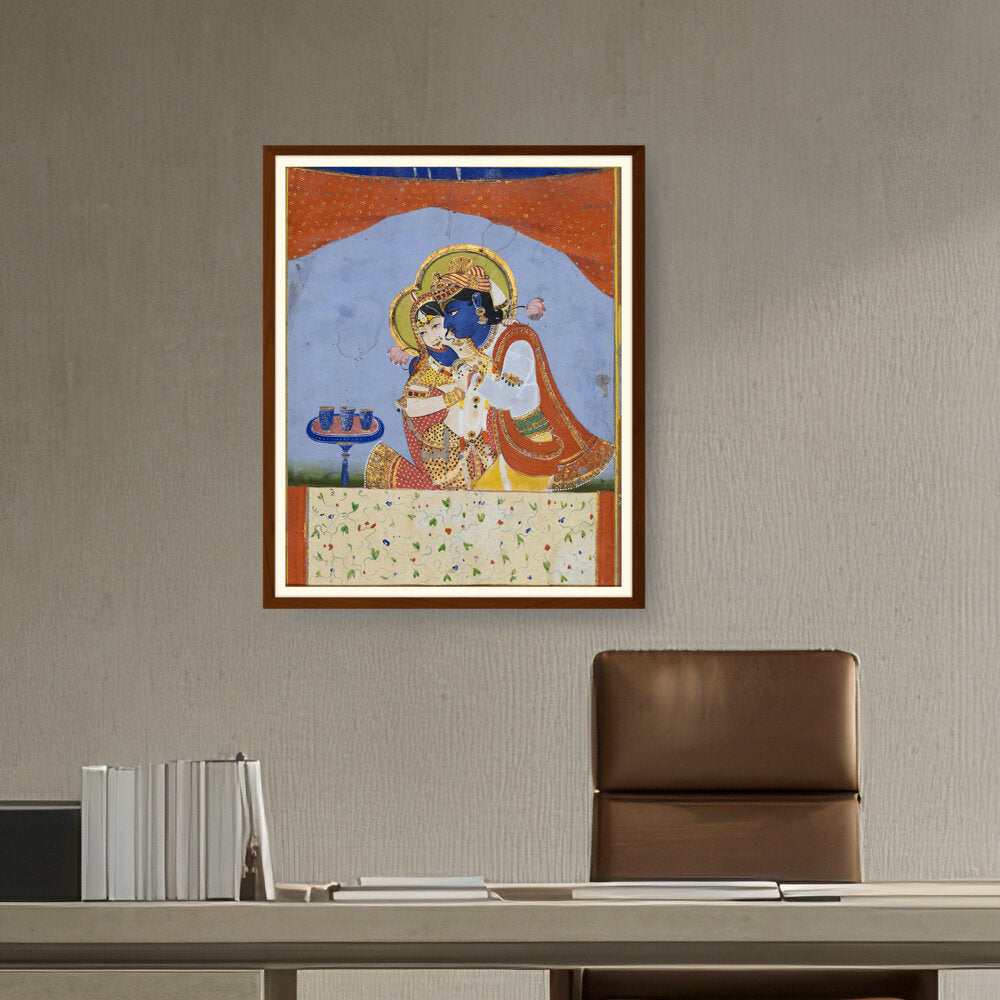 Krishna And Radha - WALL MOUNT FRAME