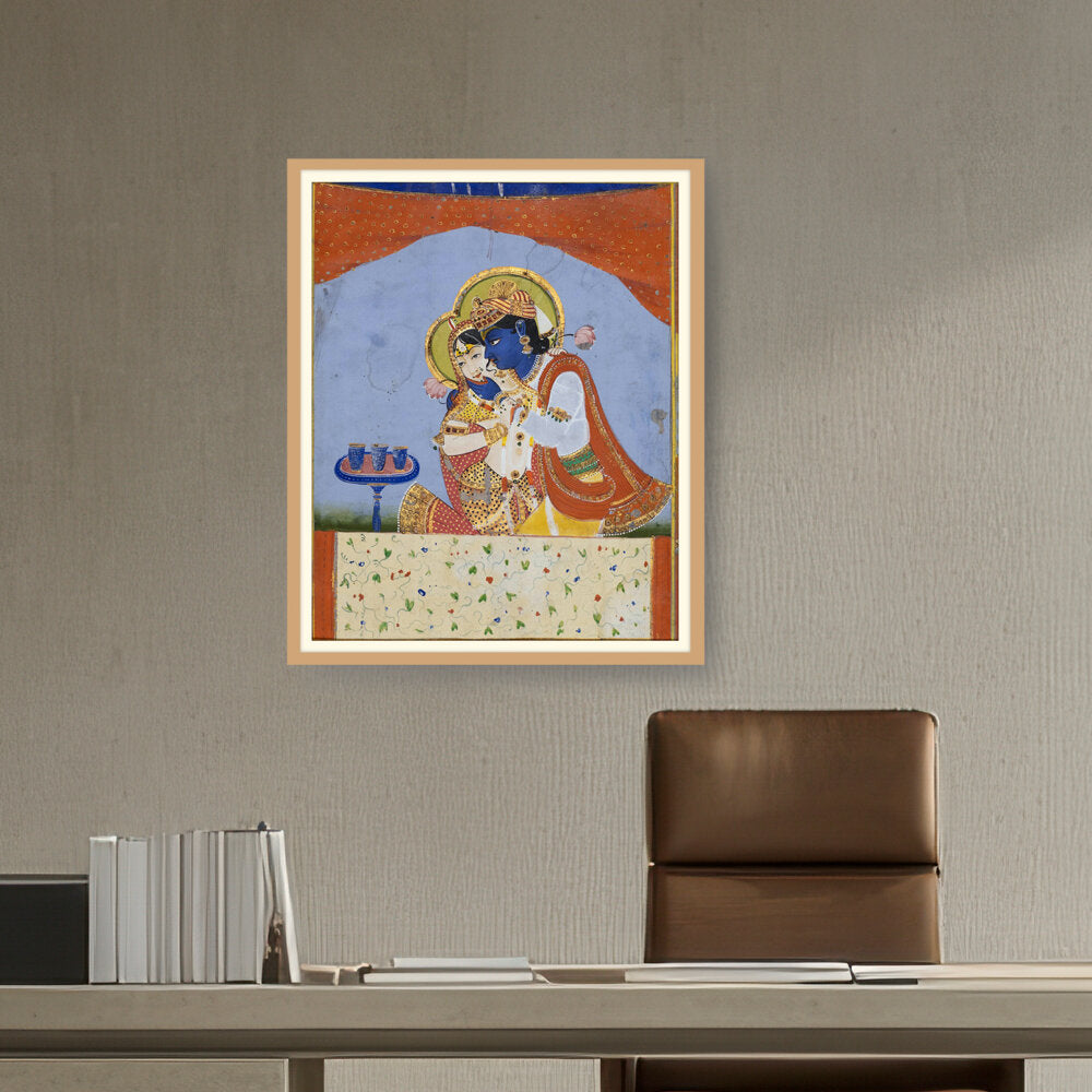 Krishna And Radha - WALL MOUNT FRAME