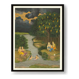 Women Enjoying The River - WALL MOUNT FRAME