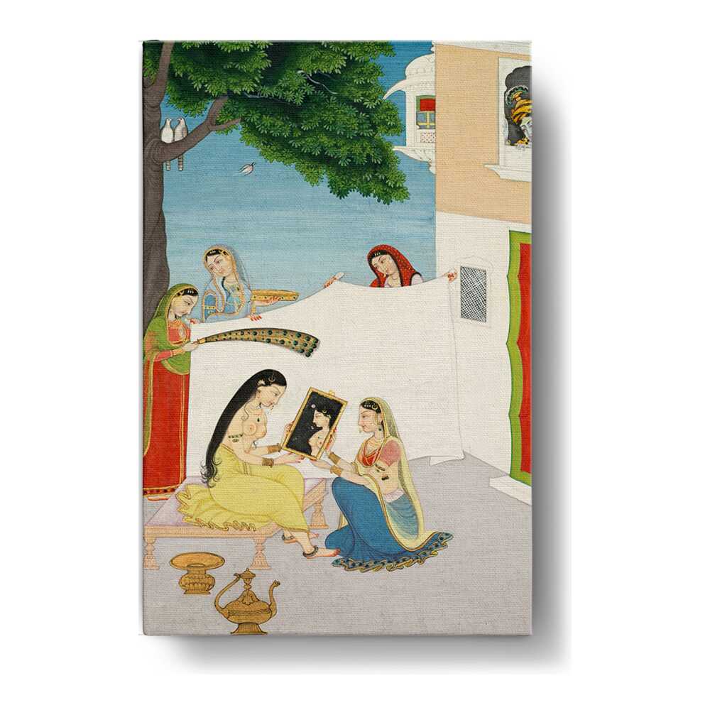 Toilette Of Radha - Wall Canvas