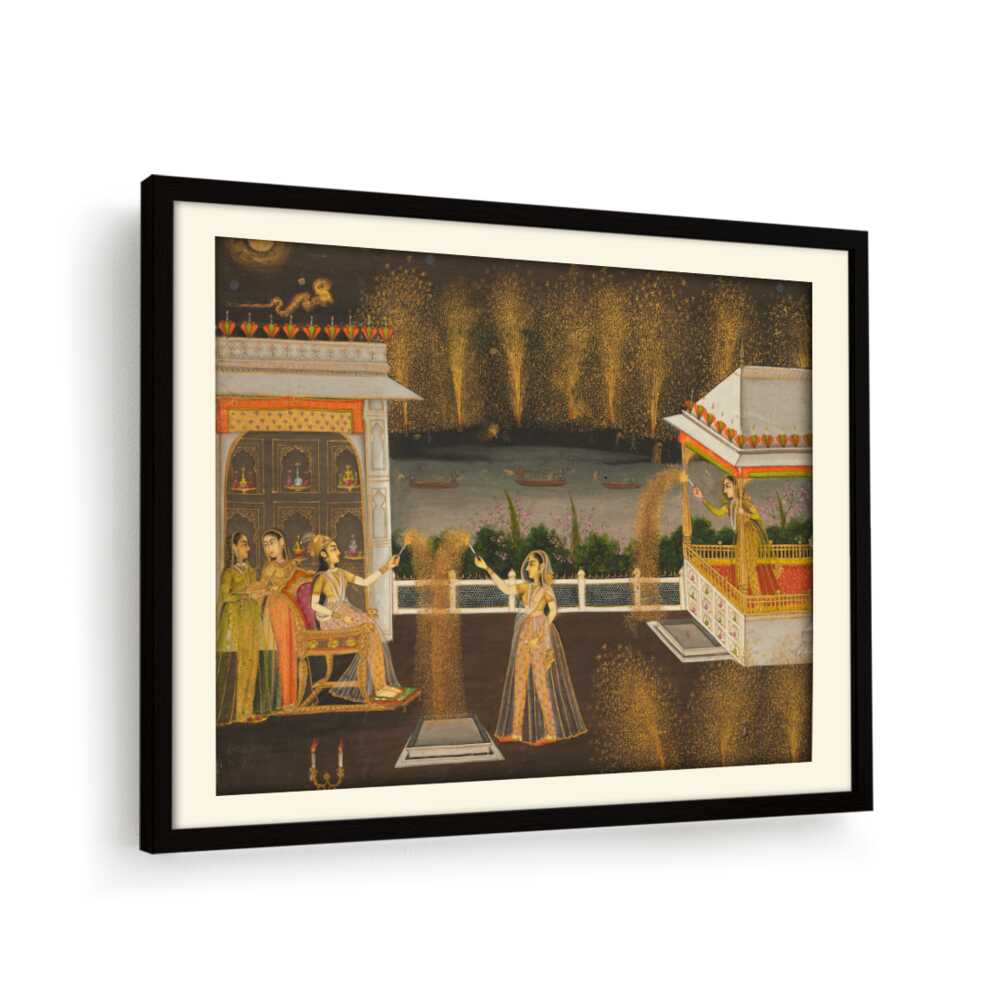 Ladies Celebrating Diwali - WALL MOUNT FRAME