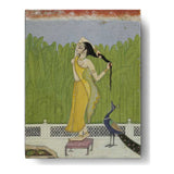 Woman Drying Her Hair - Wall Canvas