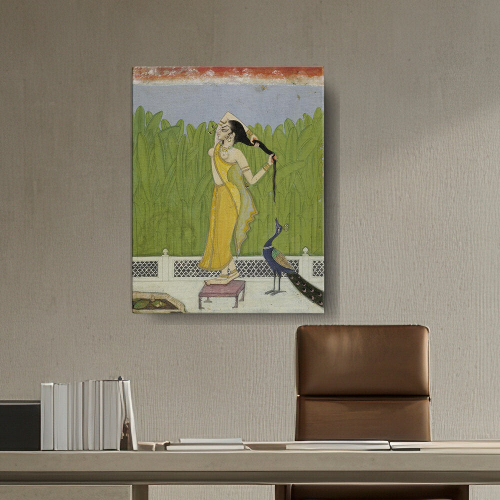 Artist2 - Art - Woman Drying Her Hair - Wall Canvas