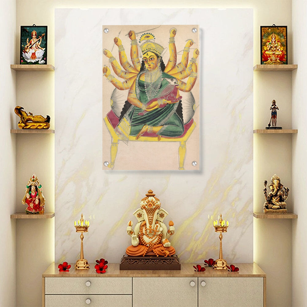 Janani (Mother Of Ganesh) - Acrylic Wall Photo