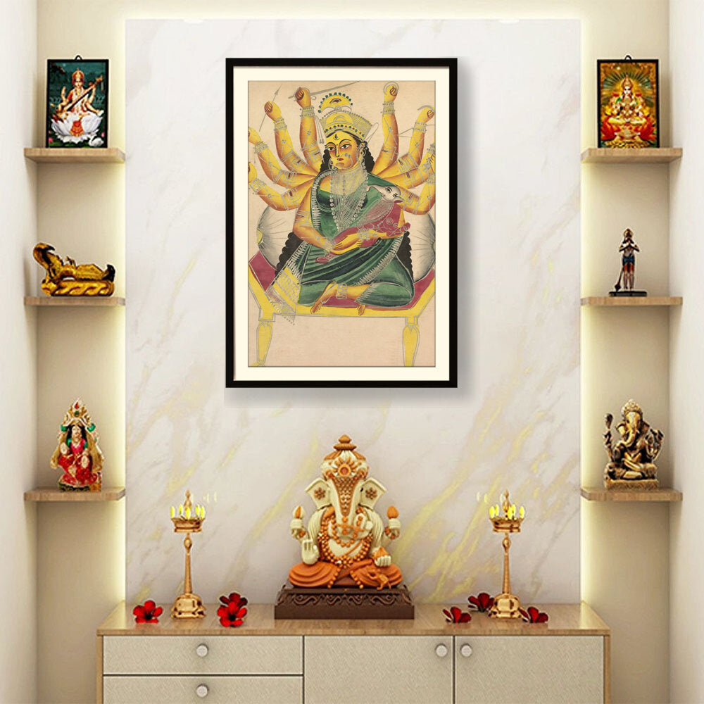 Janani (Mother Of Ganesh) - WALL MOUNT FRAME