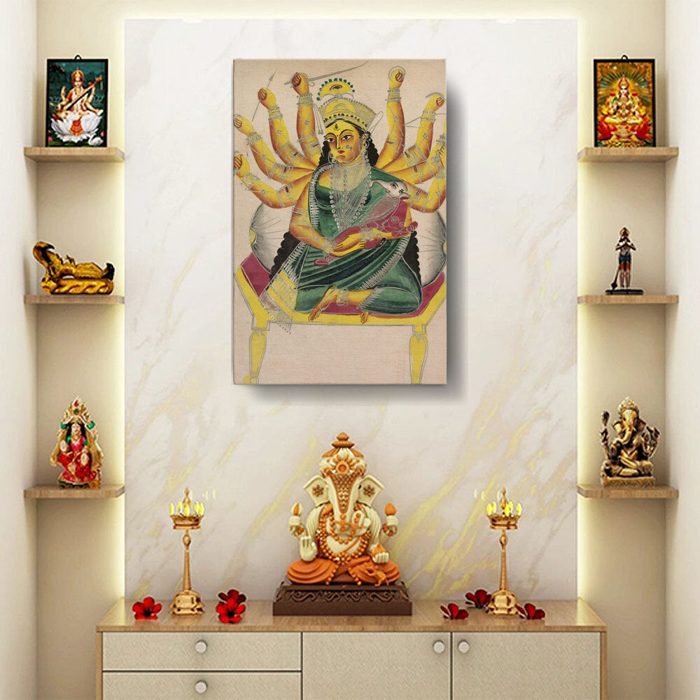 Janani (Mother Of Ganesh) - Wall Canvas