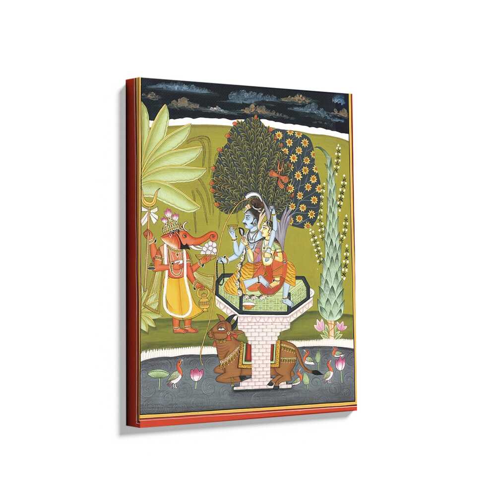 Picasoul - Picasoul Curated - LORD SHIVA WITH SHRI GANESHA - Wall Decor