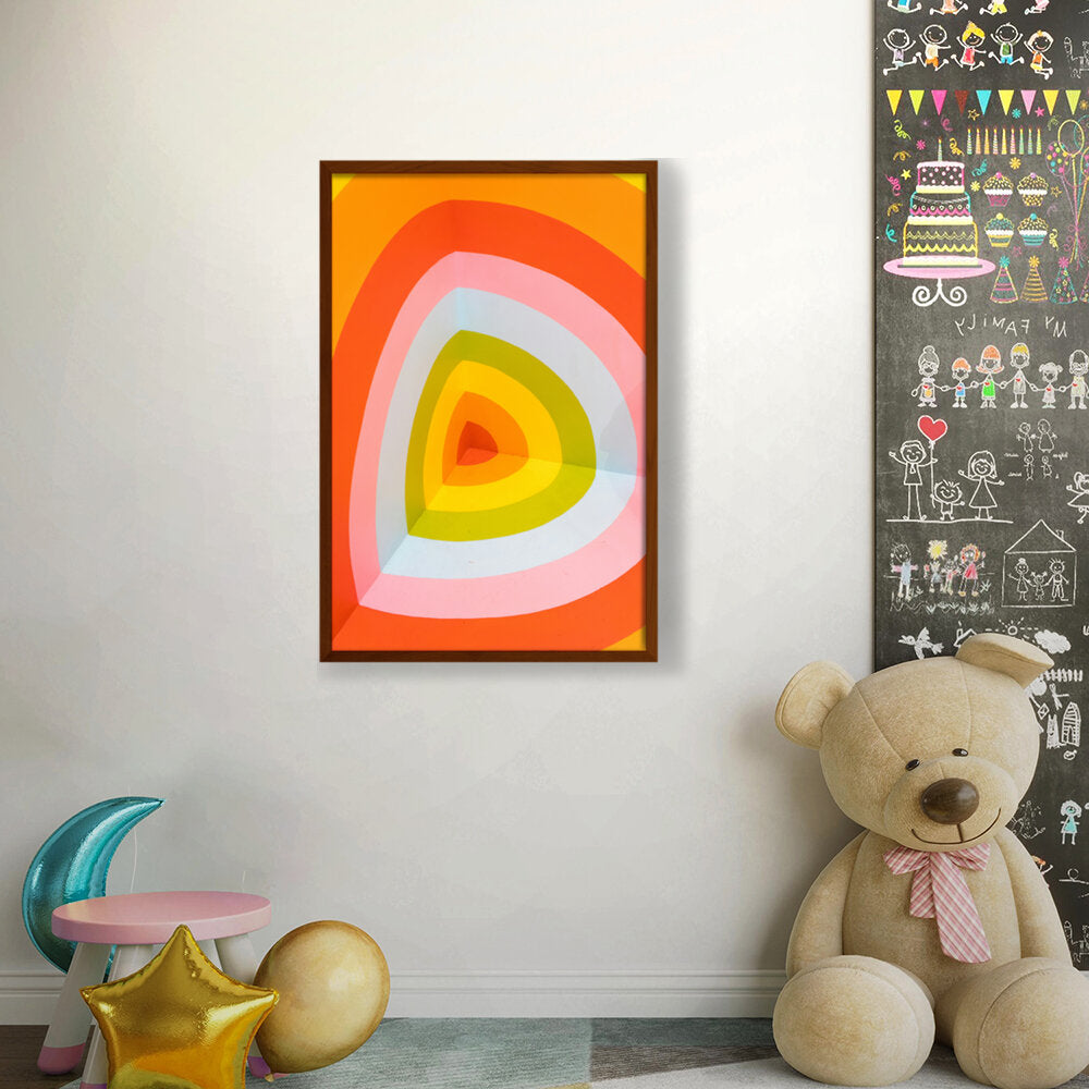 Multi Color Wall Art - Framed Canvas