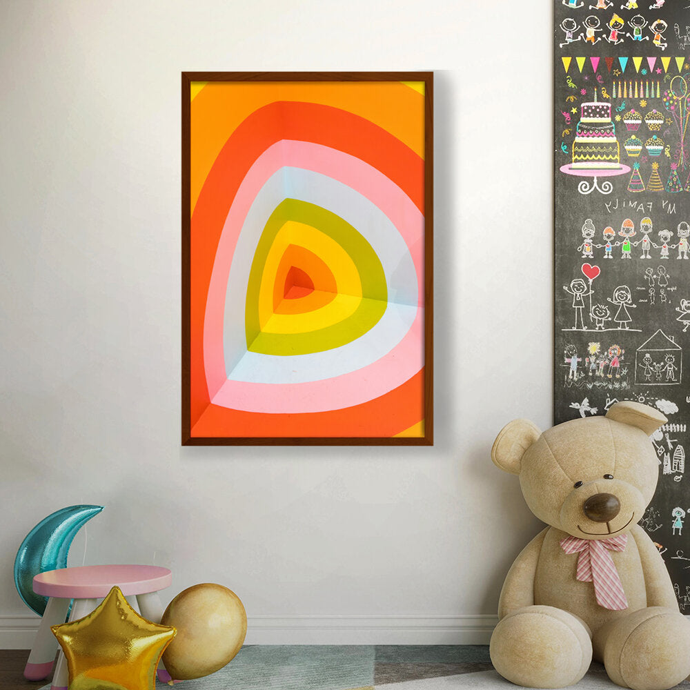 Multi Color Wall Art - Framed Canvas