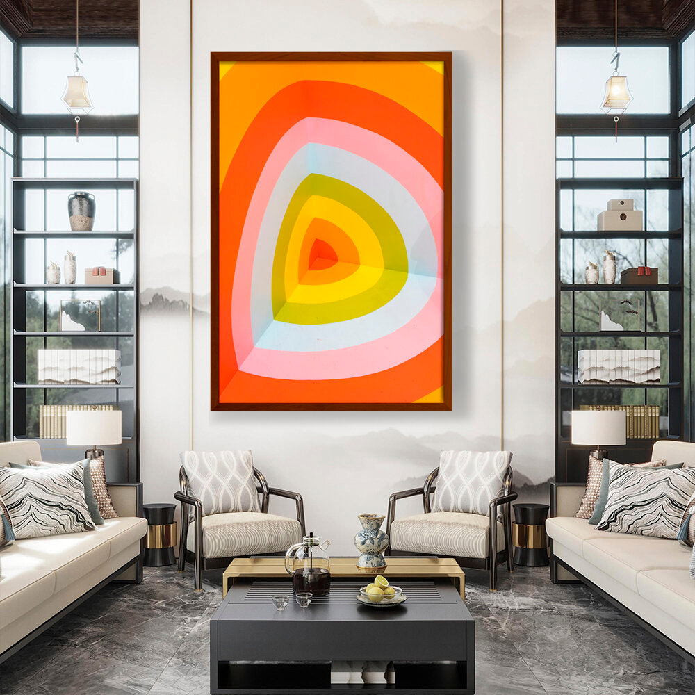 Multi Color Wall Art - Framed Canvas