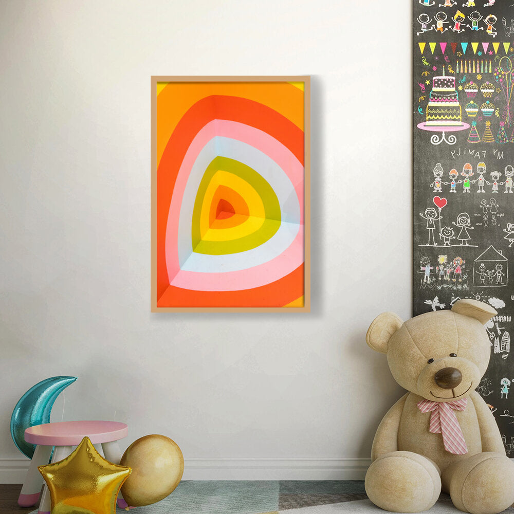 Multi Color Wall Art - Framed Canvas