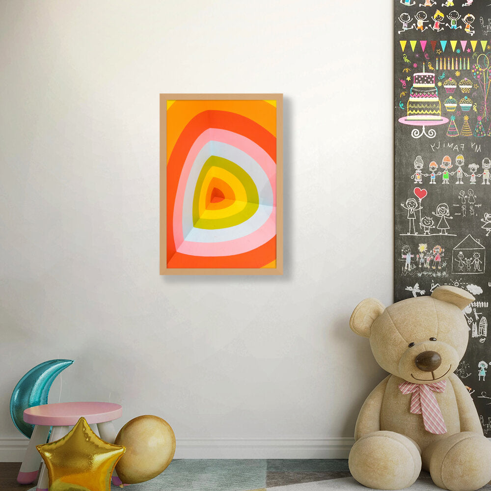 Multi Color Wall Art - Framed Canvas