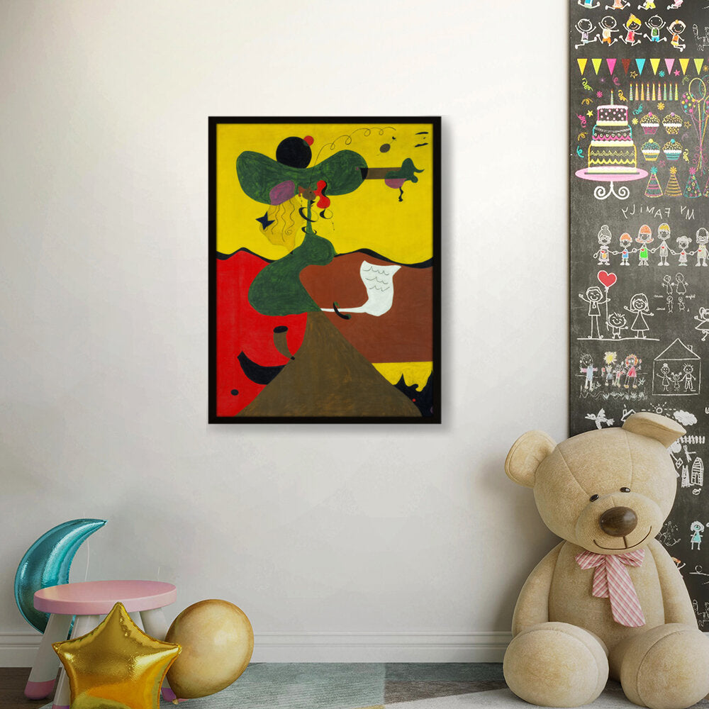 Portrait Of Miss Mills - Framed Canvas