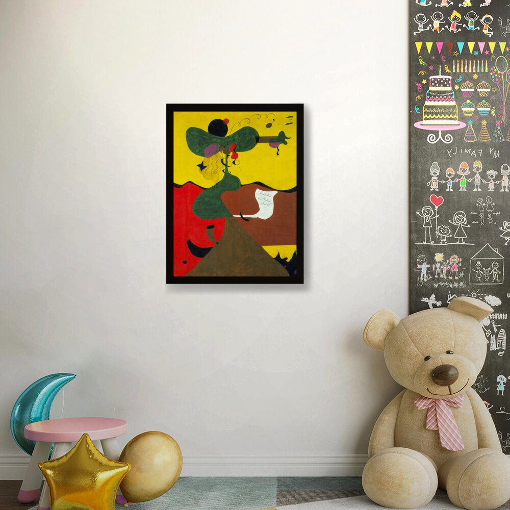 Portrait Of Miss Mills - Framed Canvas