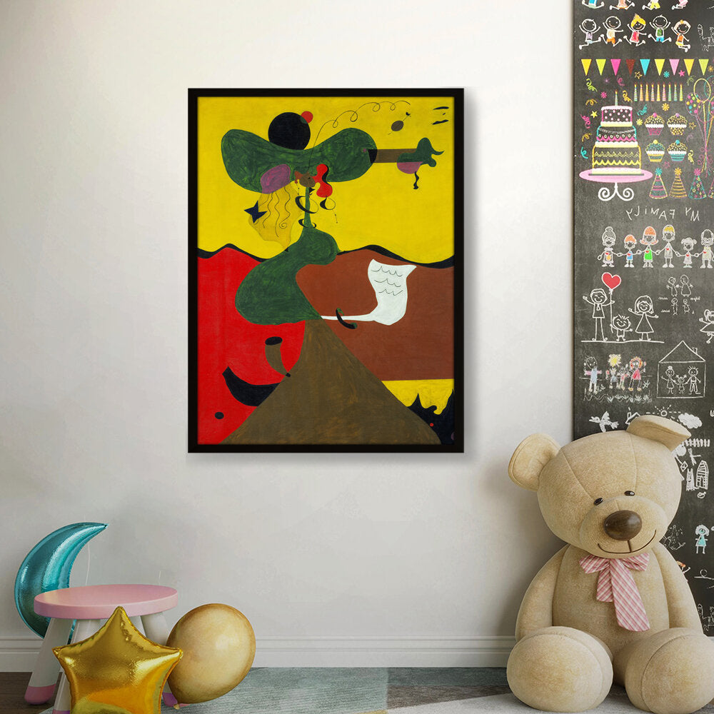 Portrait Of Miss Mills - Framed Canvas