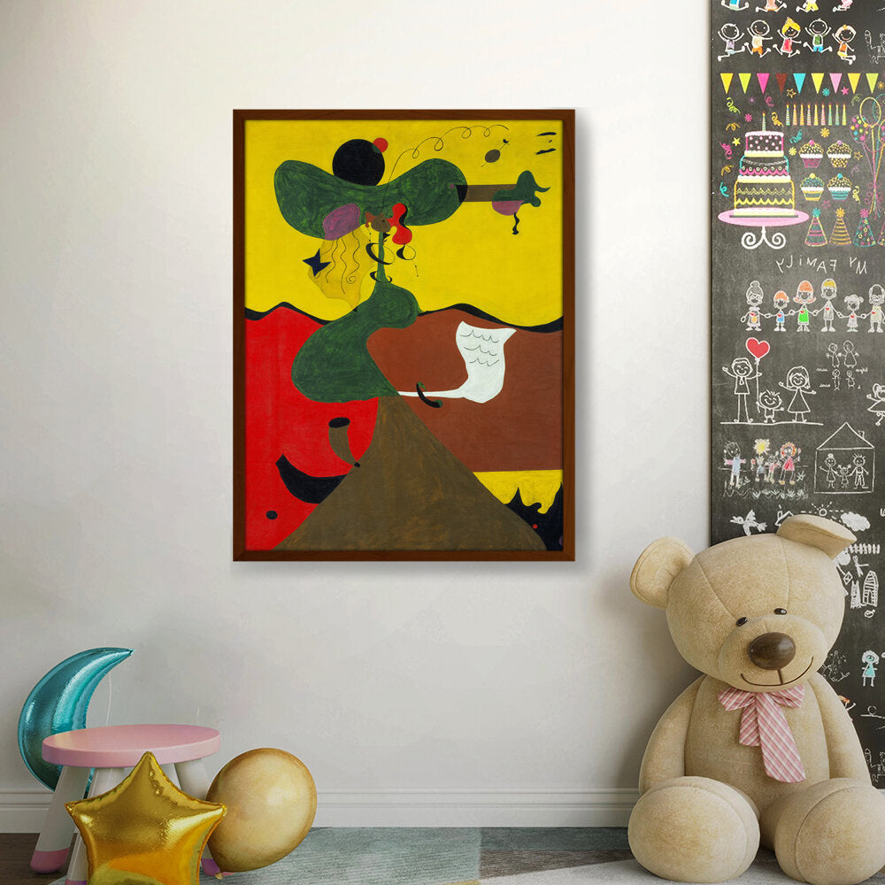 Portrait Of Miss Mills - Framed Canvas