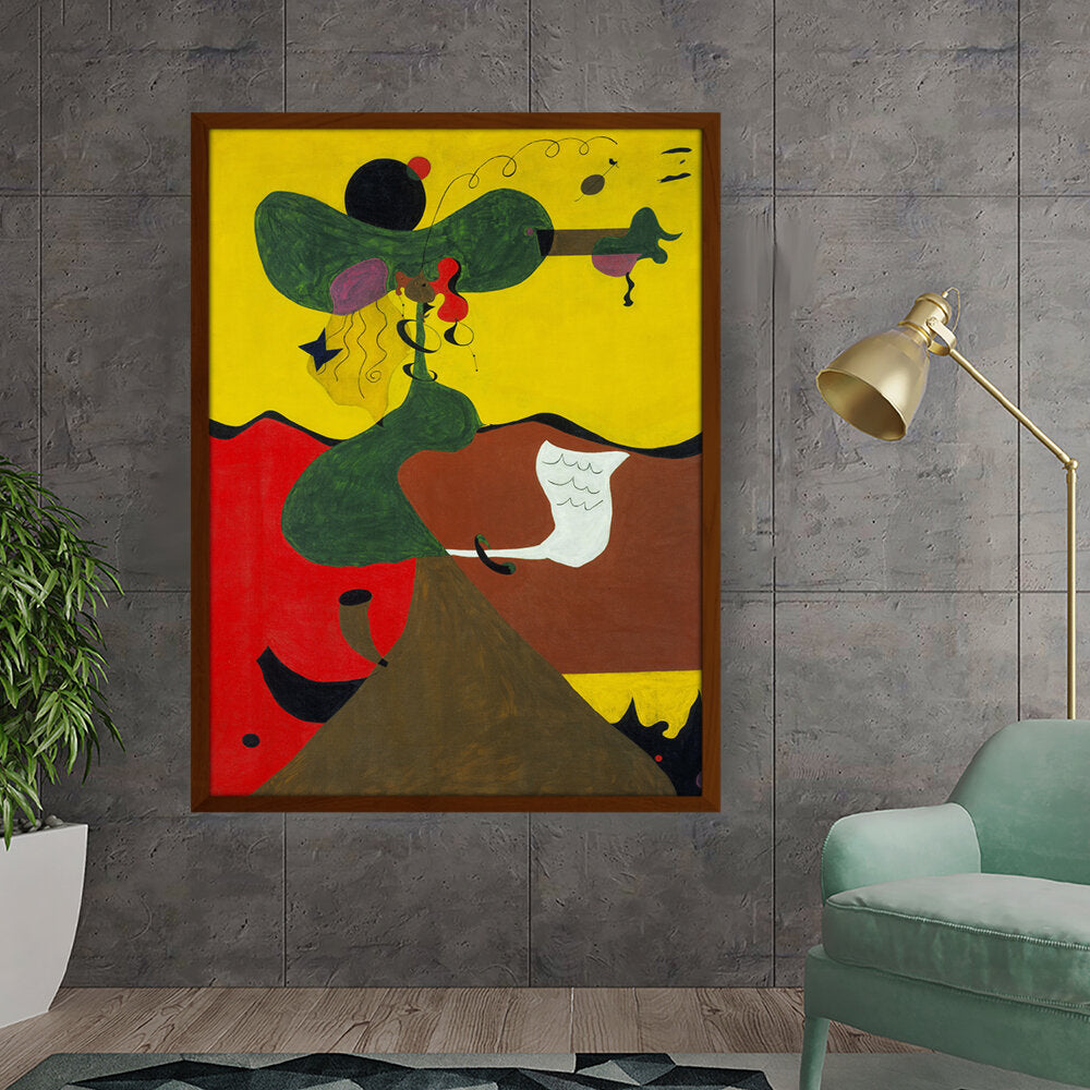 Portrait Of Miss Mills - Framed Canvas