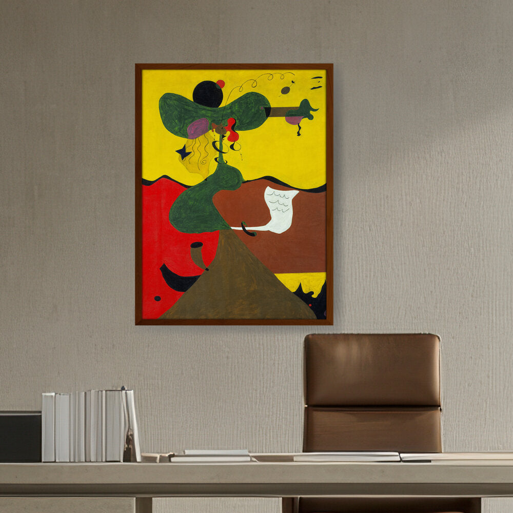 Portrait Of Miss Mills - Framed Canvas