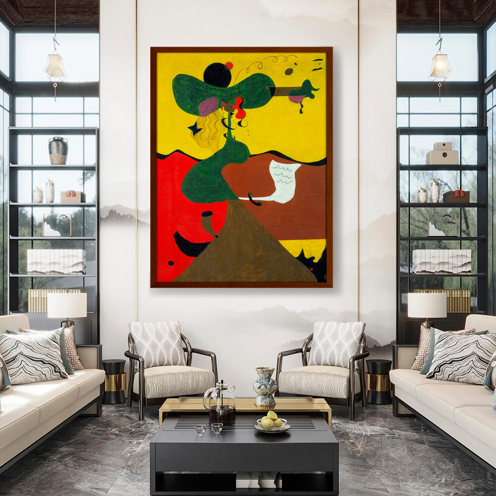 Portrait Of Miss Mills - Framed Canvas