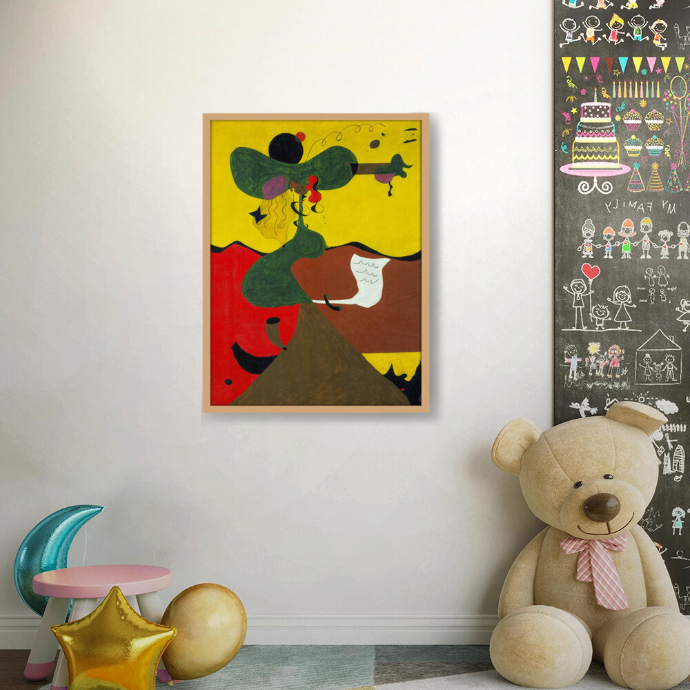 Portrait Of Miss Mills - Framed Canvas