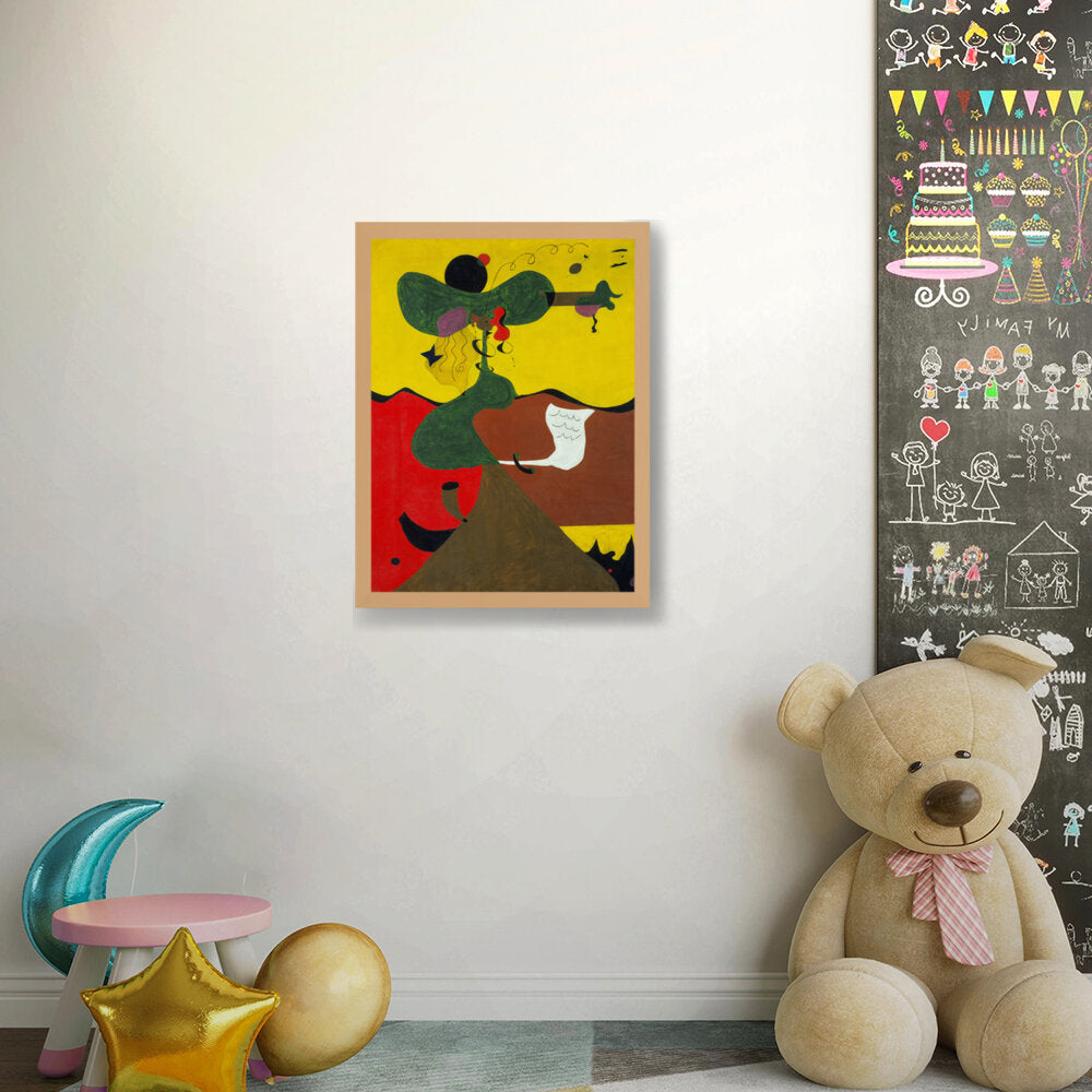 Portrait Of Miss Mills - Framed Canvas