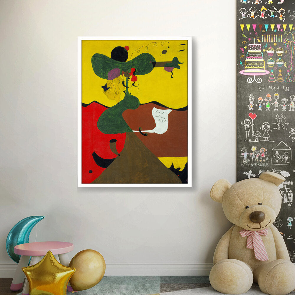 Portrait Of Miss Mills - Framed Canvas