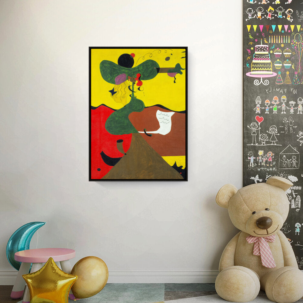 Portrait Of Miss Mills - FLOATING FRAME