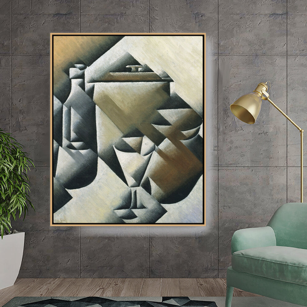 Jar, Bottle And Glass - FLOATING FRAME