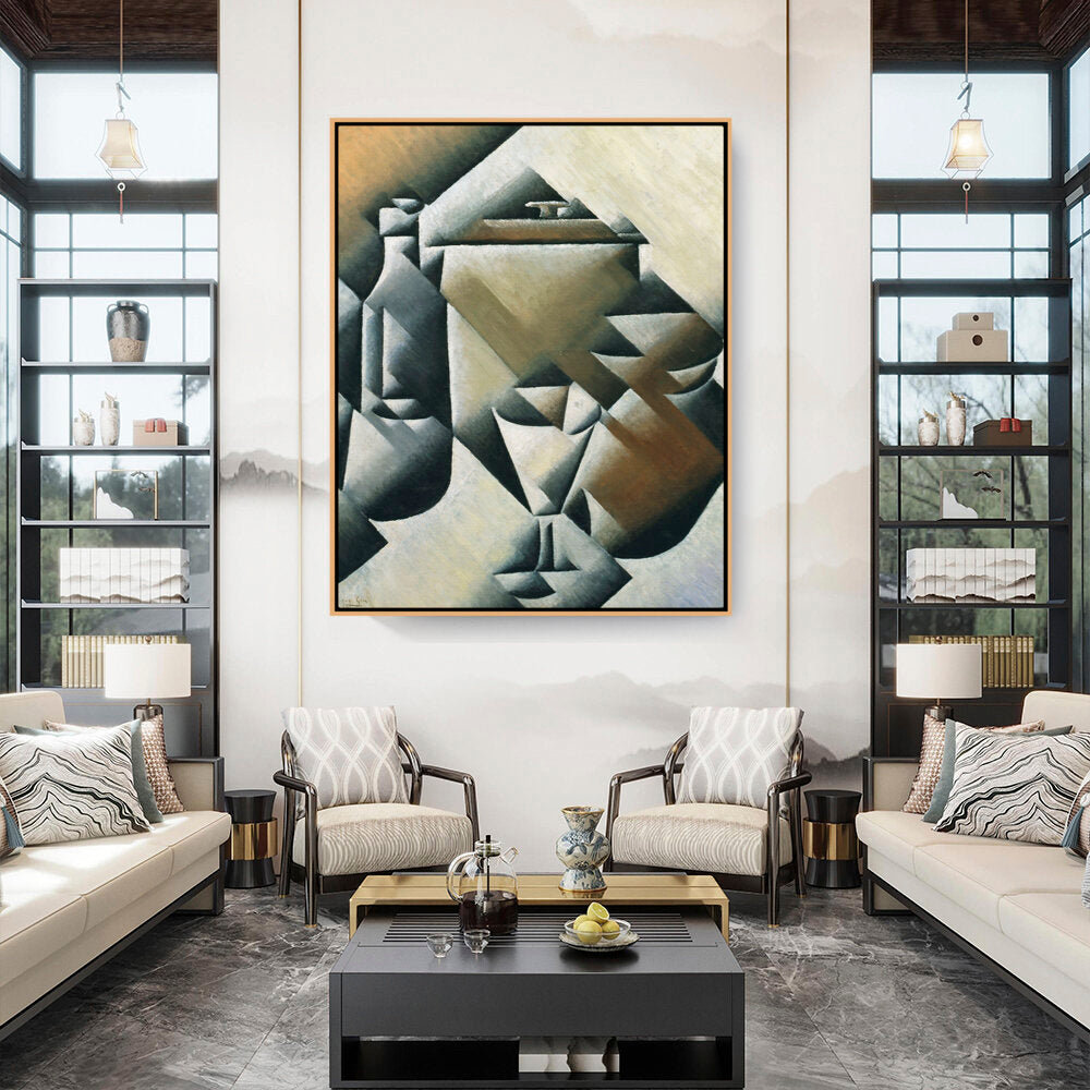 Jar, Bottle And Glass - FLOATING FRAME