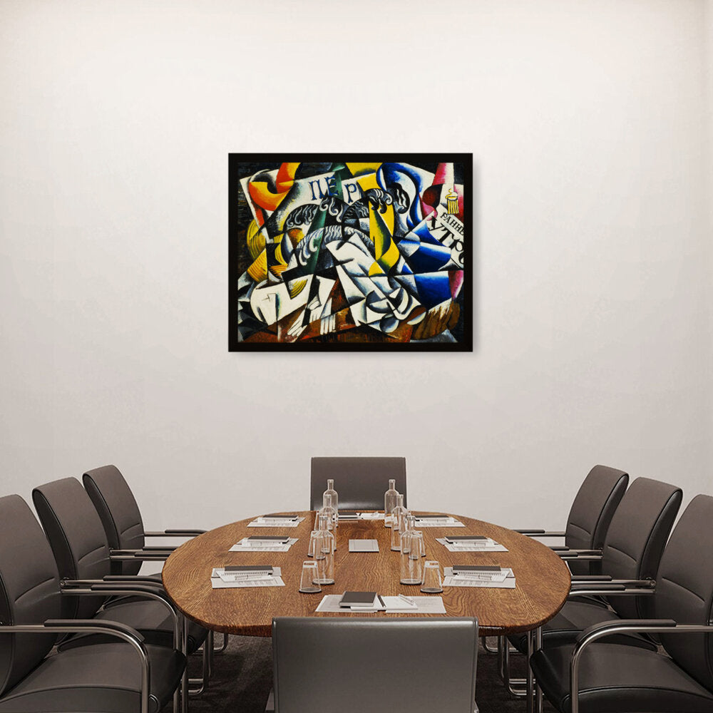 Ubject From A Dyer's Shop - Framed Canvas
