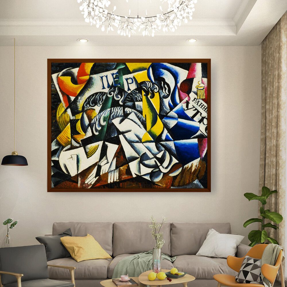 Ubject From A Dyer's Shop - Framed Canvas