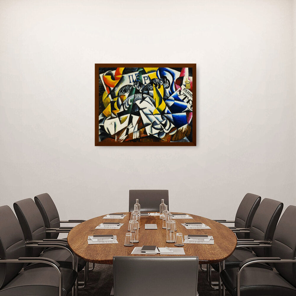 Ubject From A Dyer's Shop - Framed Canvas