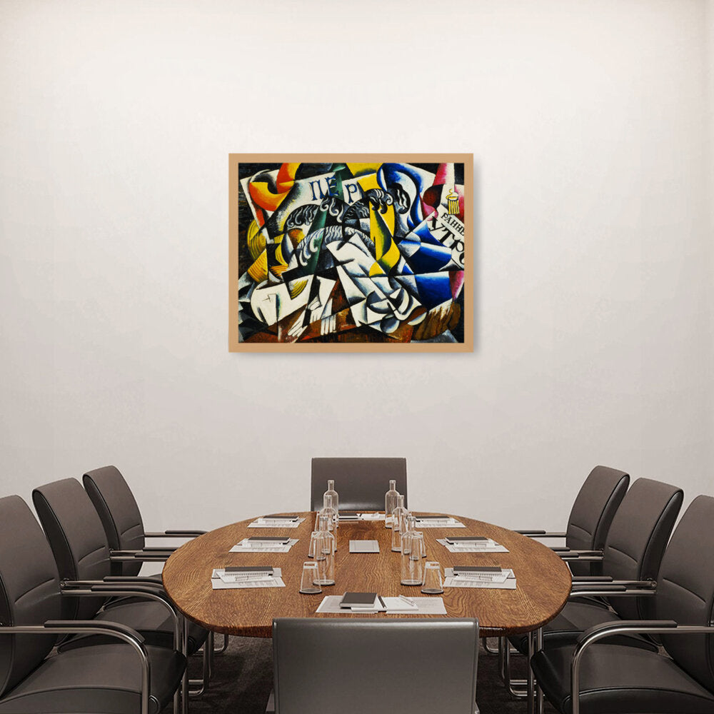 Ubject From A Dyer's Shop - Framed Canvas