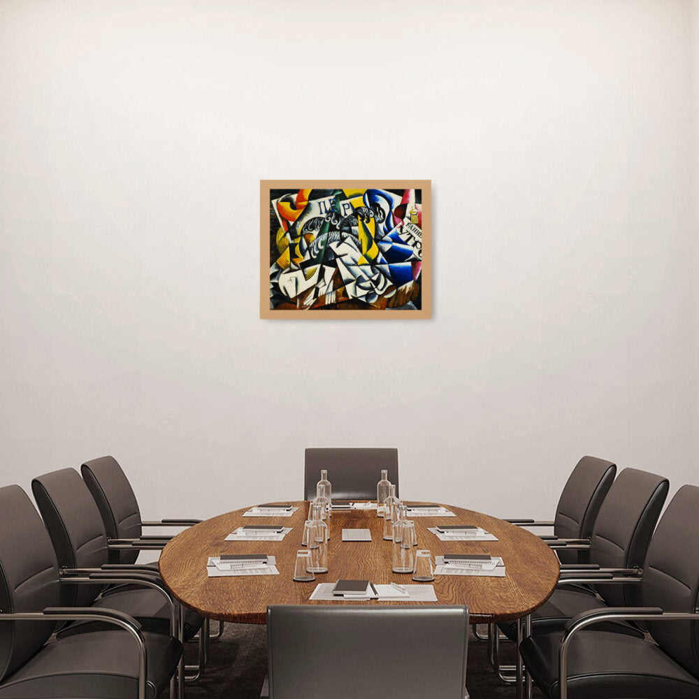 Ubject From A Dyer's Shop - Framed Canvas