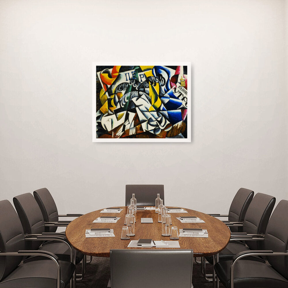 Ubject From A Dyer's Shop - Framed Canvas