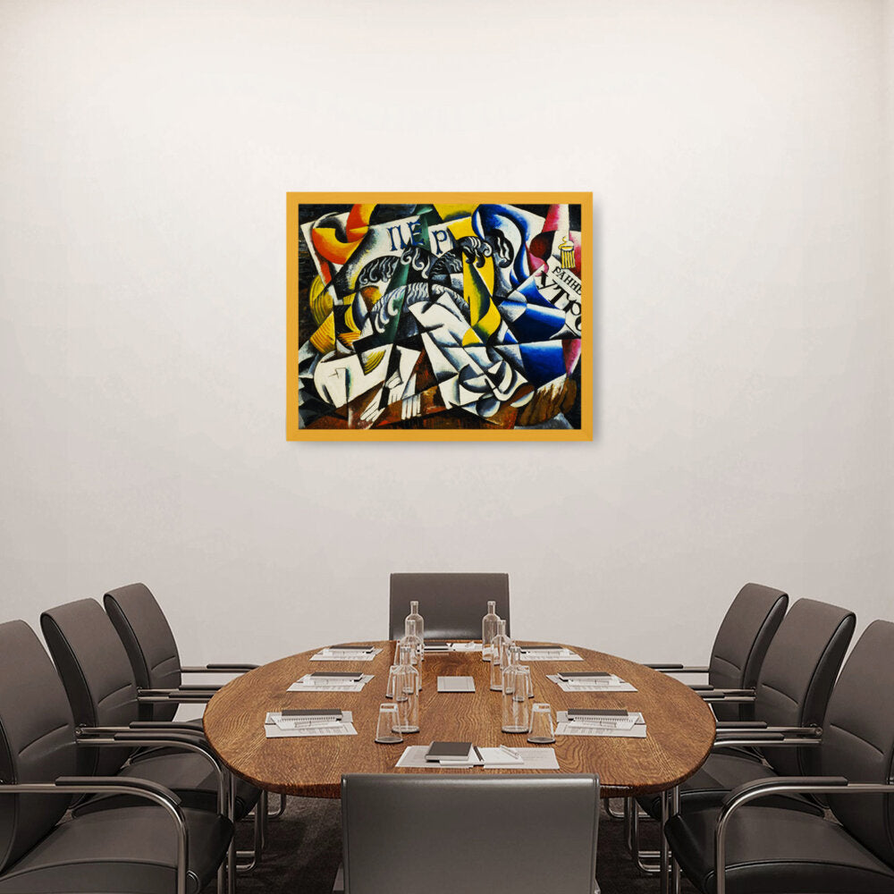 Ubject From A Dyer's Shop - Framed Canvas