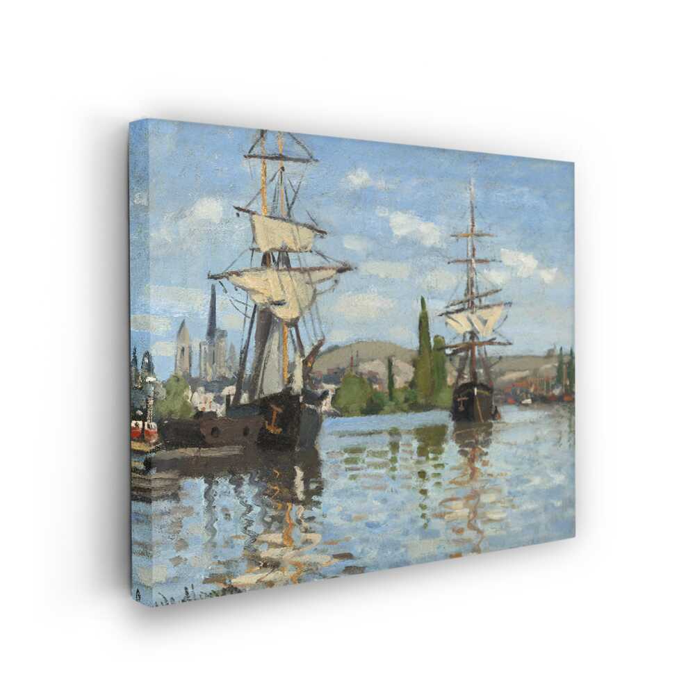Picasoul - Picasoul Curated - Sailing Ships On A River - Wall Decor