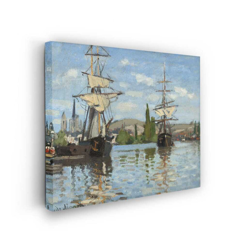 Picasoul - Picasoul Curated - Sailing Ships On A River - Wall Decor