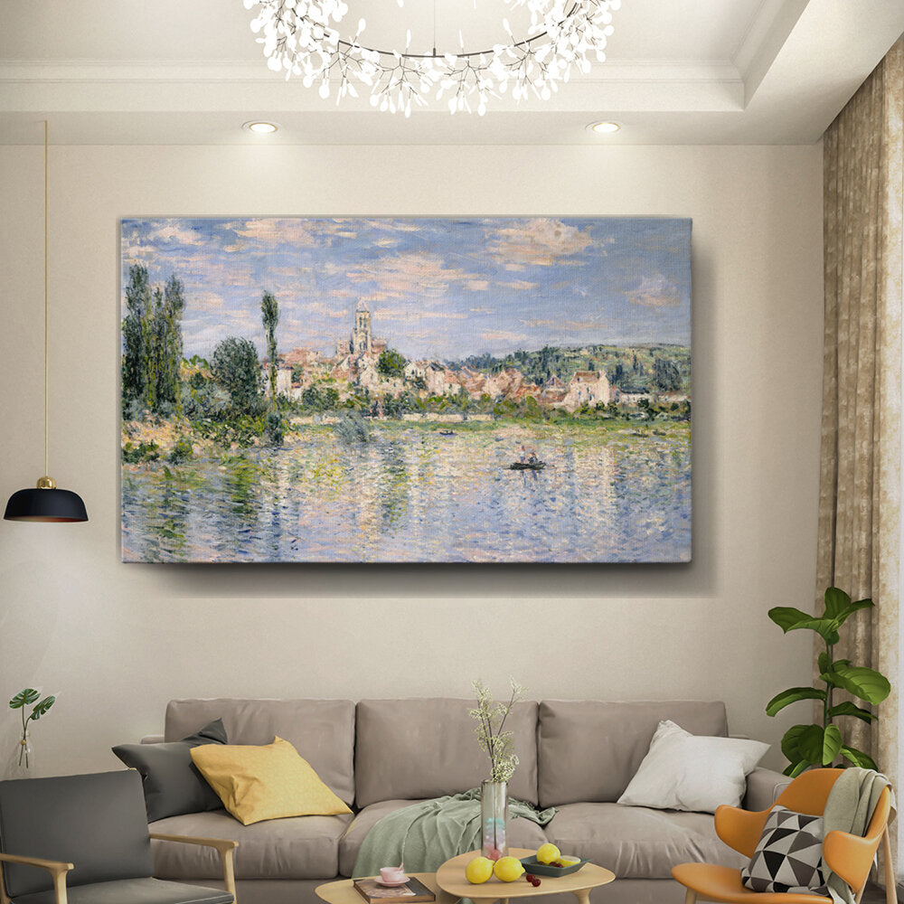River Scene With Boaters