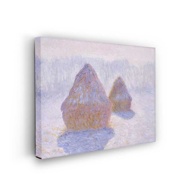 Picasoul - Picasoul Curated - Haystacks In The Morning Mist - Wall Decor