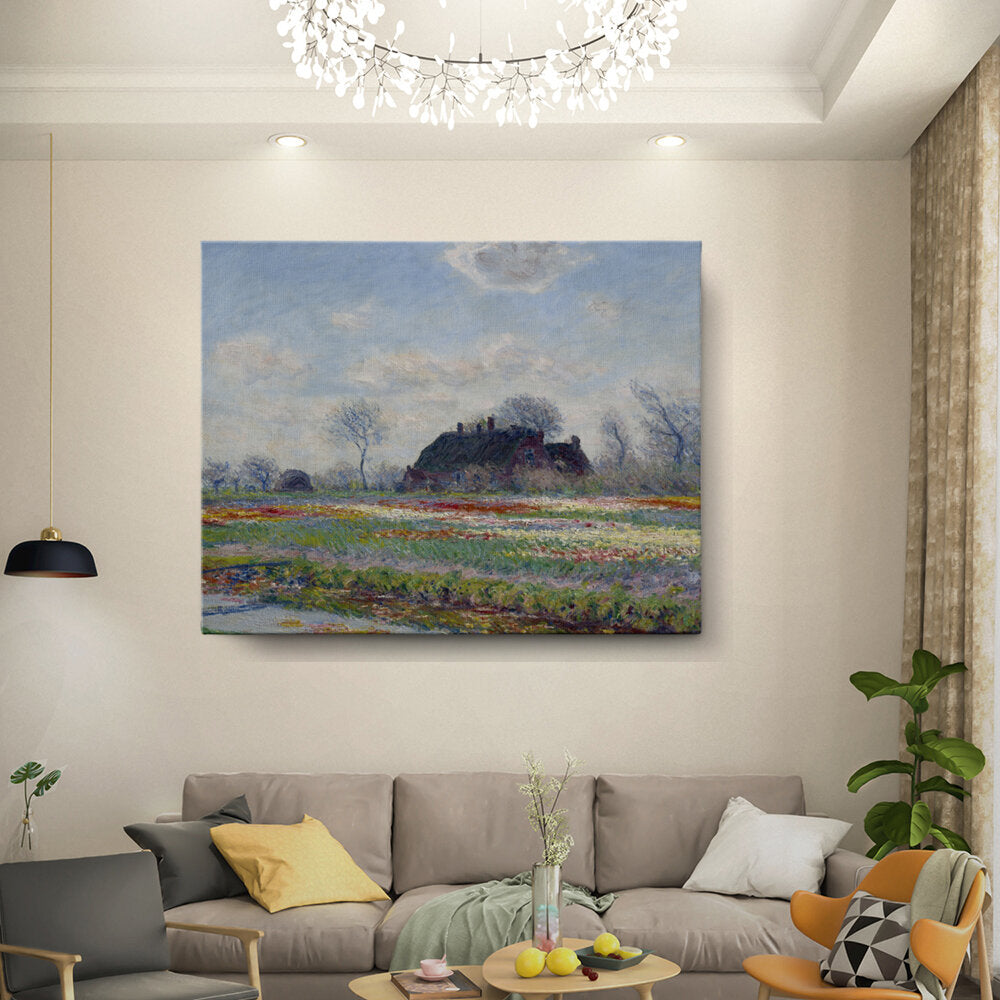 Spring Landscape With Houses