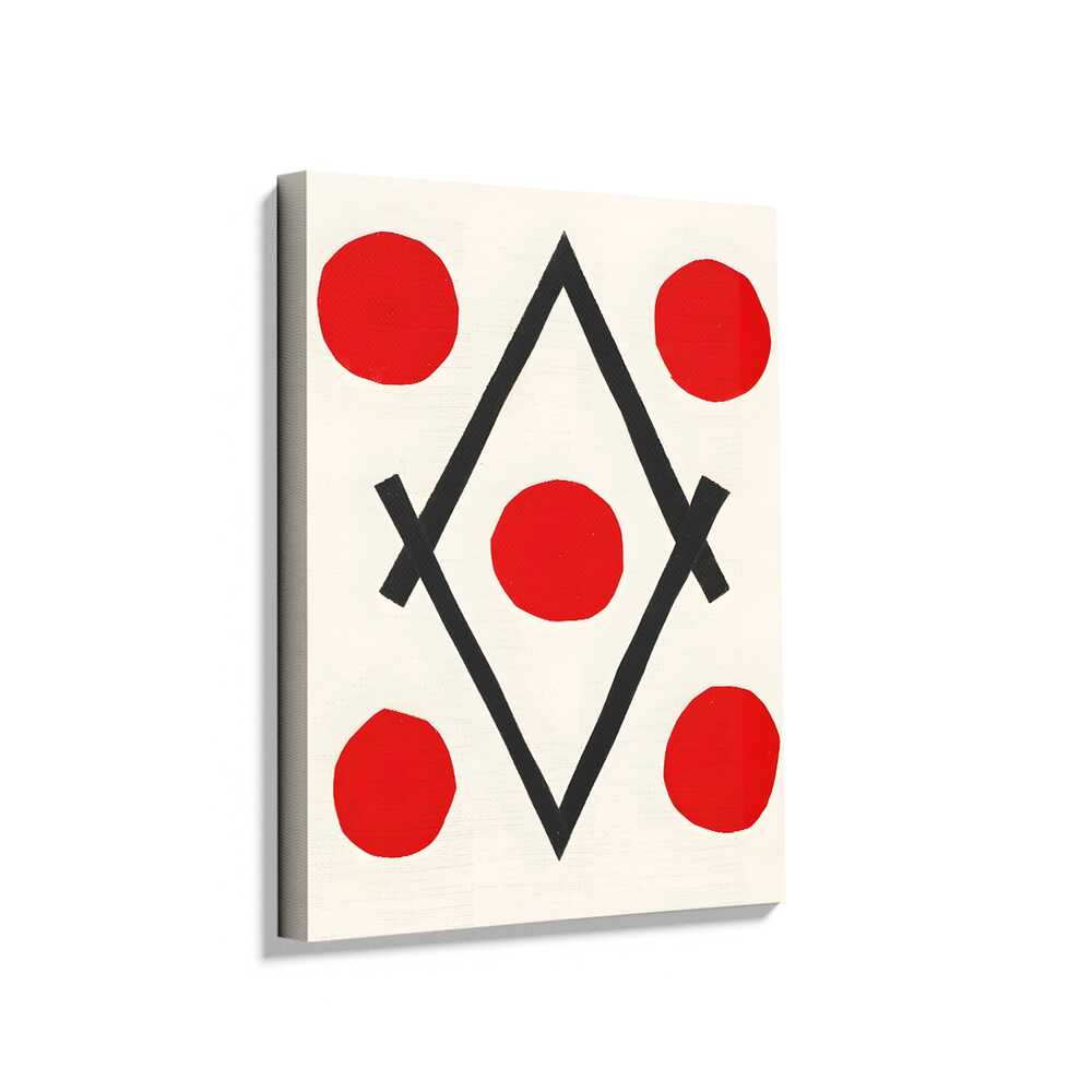 Picasoul - Picasoul Curated - Red Circles And Black Lines - Wall Decor