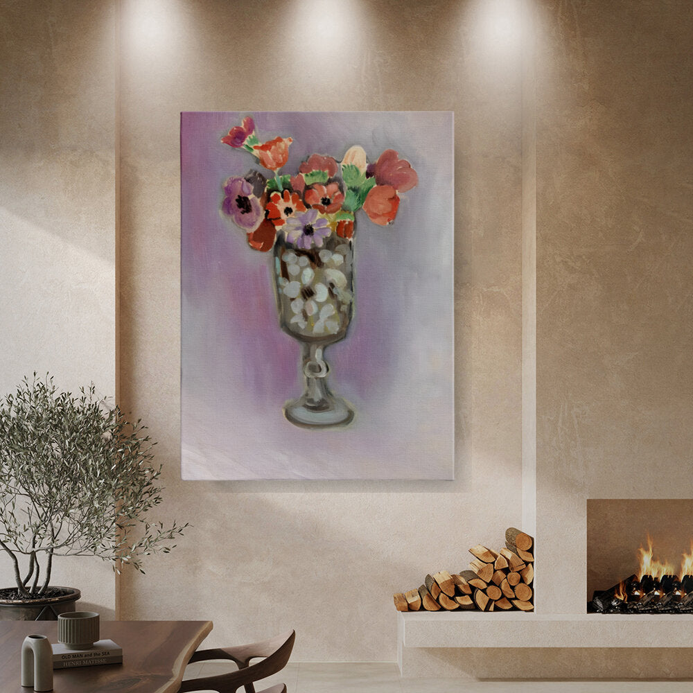 Floral Elegance In Glass