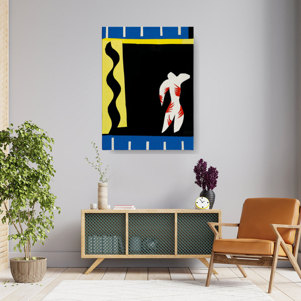 Abstract Figure In Colorful Composition