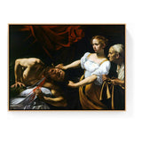 Judith Beheading Holofernes - Floating Framed Canvas