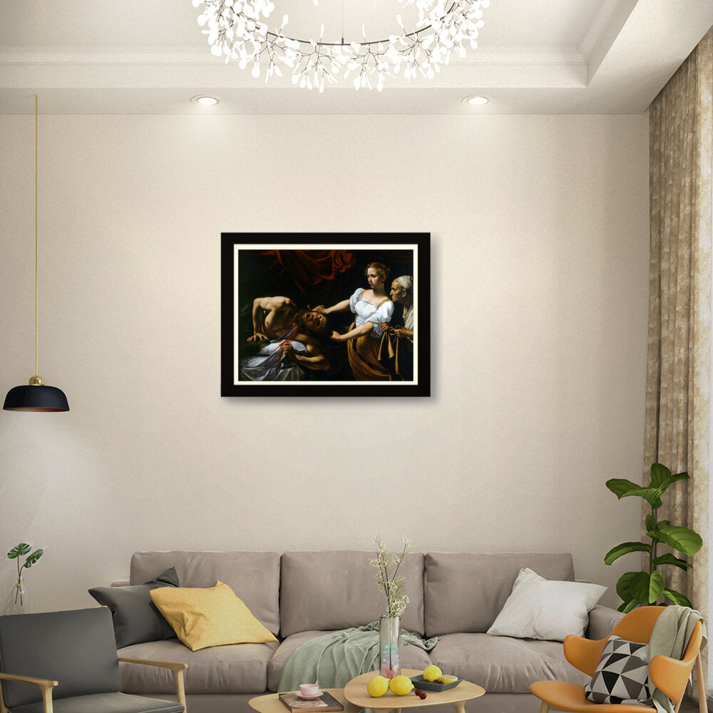 Judith Beheading Holofernes - Framed Wall Art