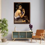 Young Bacchus - Framed Canvas