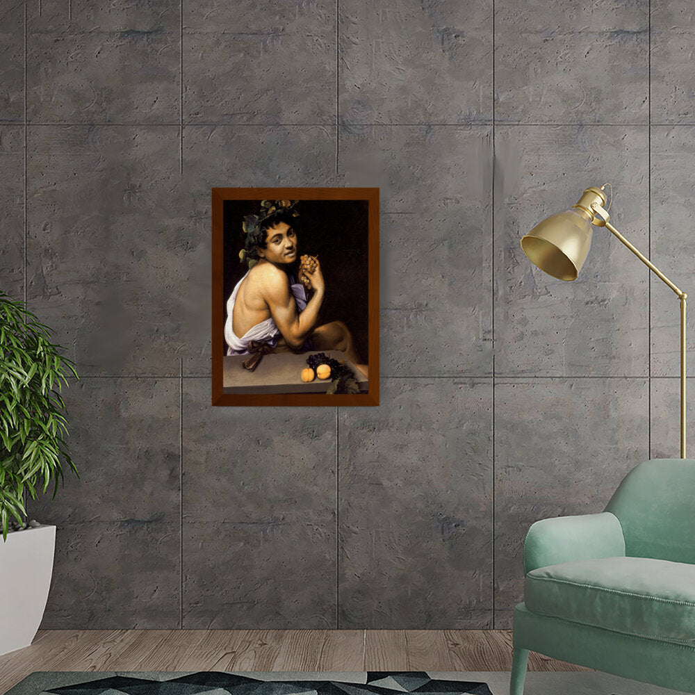 Young Bacchus - Framed Canvas