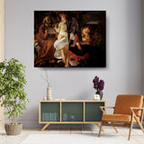 The Holy Family With The Infant Saint John The Baptist - Wall Canvas