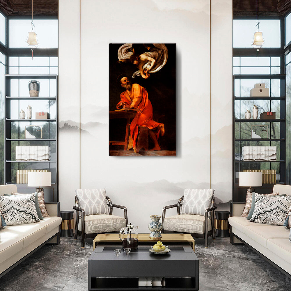 Saint Matthew And The Angel - Wall Canvas